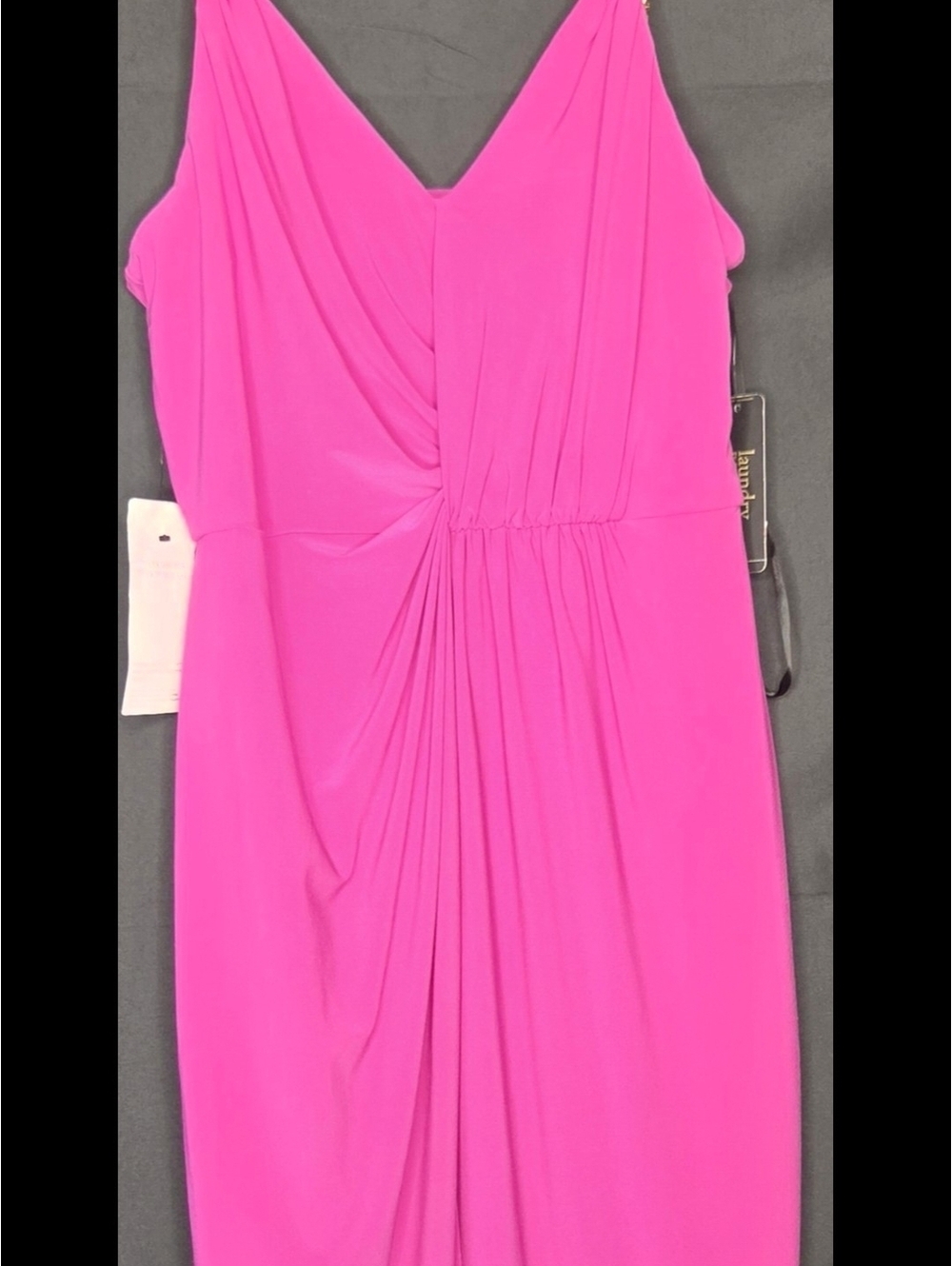 Laundry By Shelli Segal Hot Pink Midi Dress